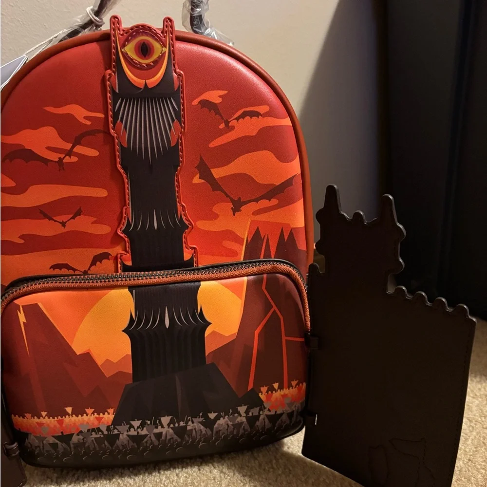 Loungefly Lord of the Rings Black Gates LOTR Exclusive BAM Mini Backpack - Picture 6 of 16